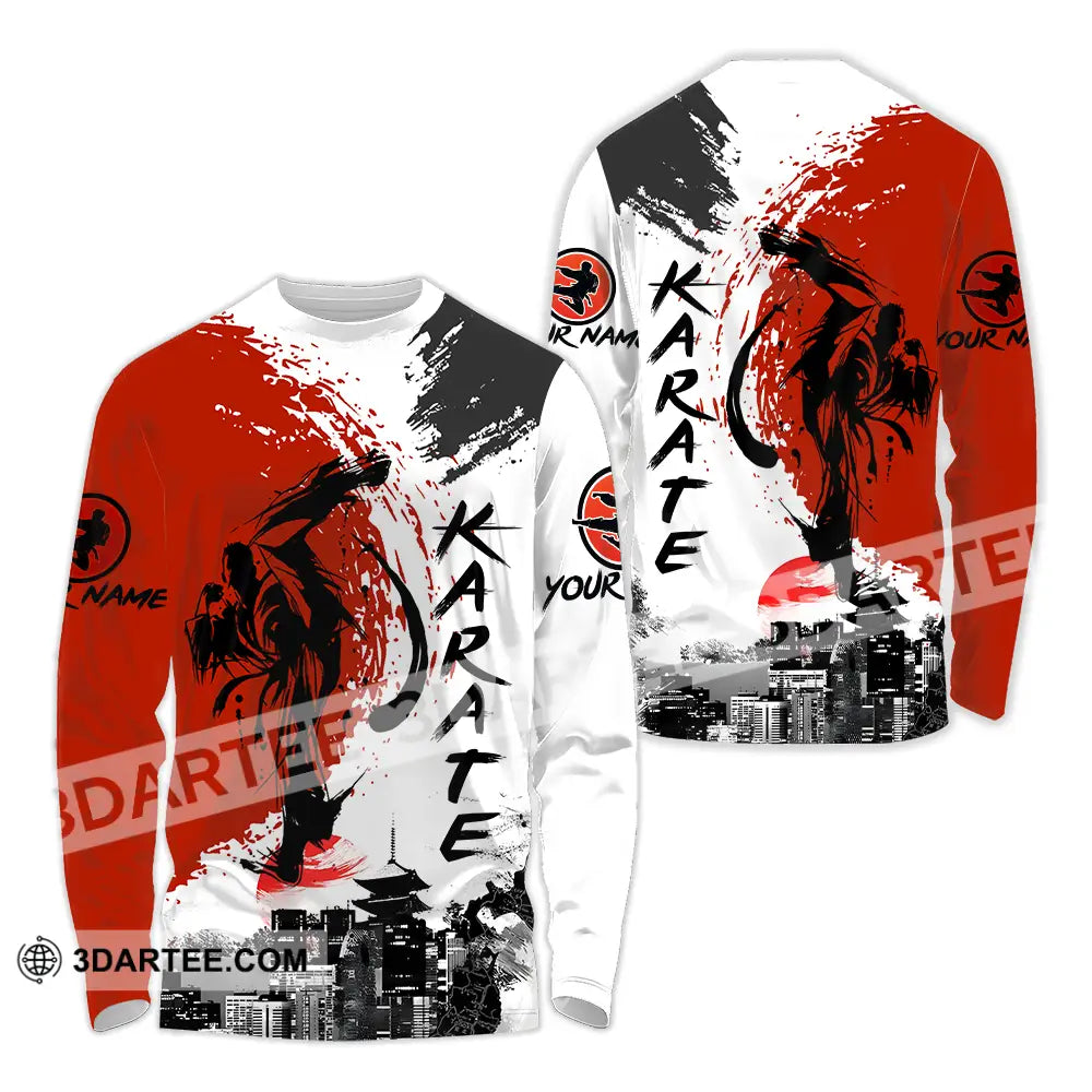 Unisex Shirt - Custom Name Karate Tradition Long Sleeve / S T-Shirt