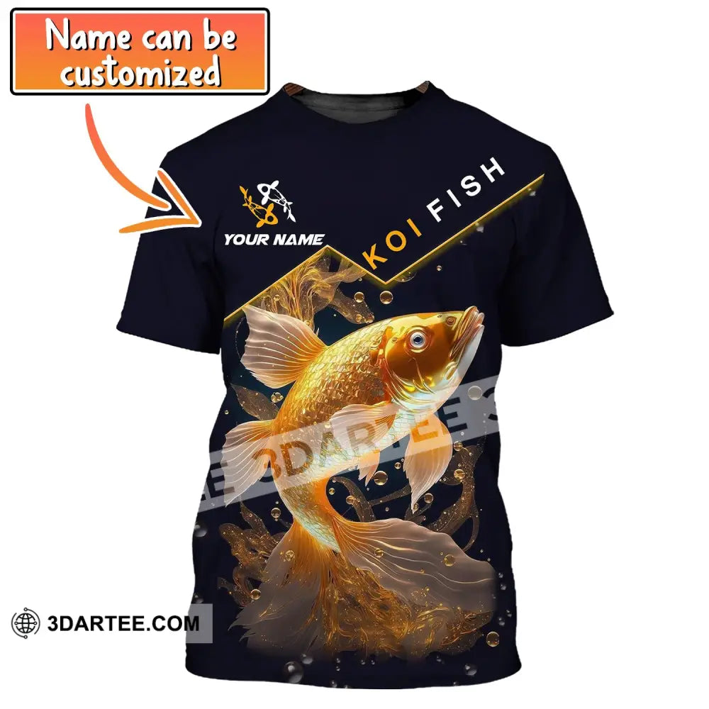 Unisex Shirt Custom Name Koifish T-Shirt Hoodie For Lover T-Shirt