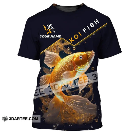 Unisex Shirt Custom Name Koifish T-Shirt Hoodie For Lover T-Shirt / S