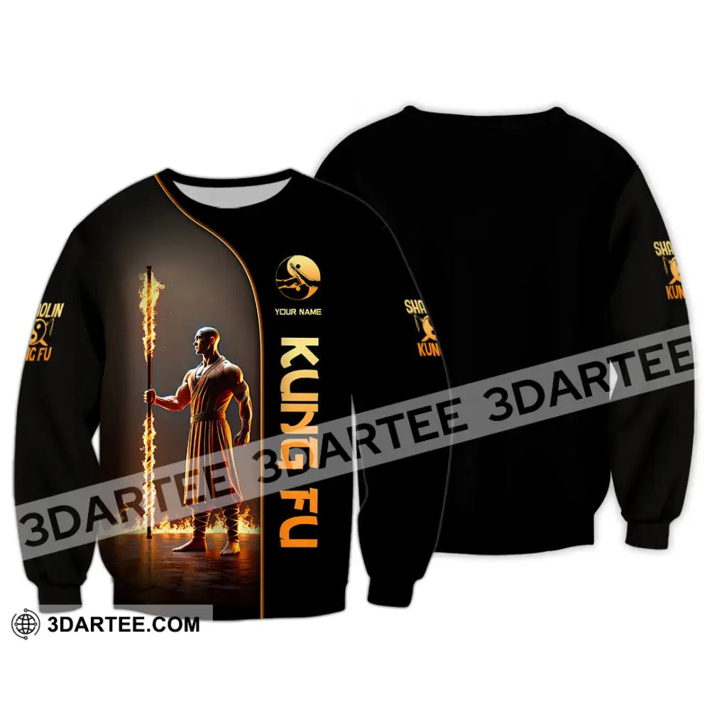 Unisex Shirt Custom Name Kung Fu Lover Gift Long Sleeve / S T-Shirt