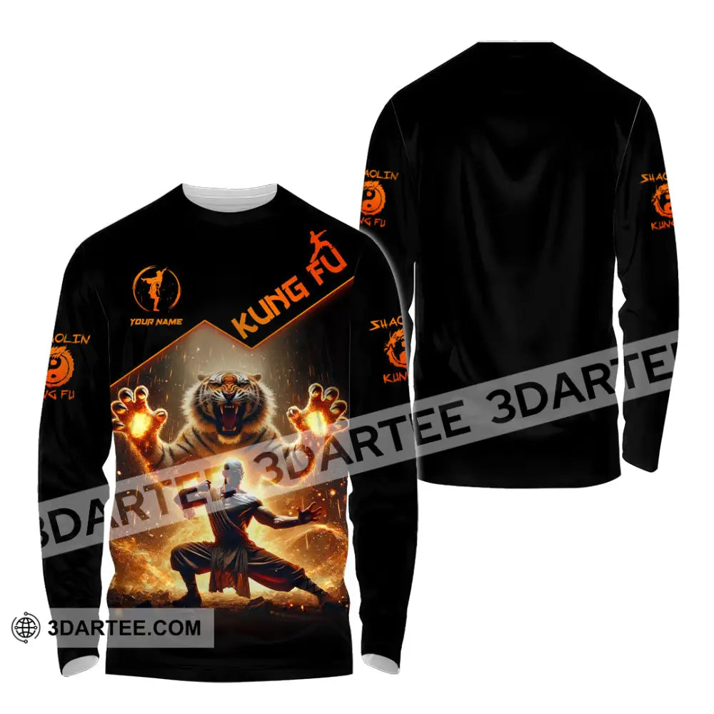 Unisex Shirt Custom Name Kung Fu Lover Gift Long Sleeve / S T-Shirt