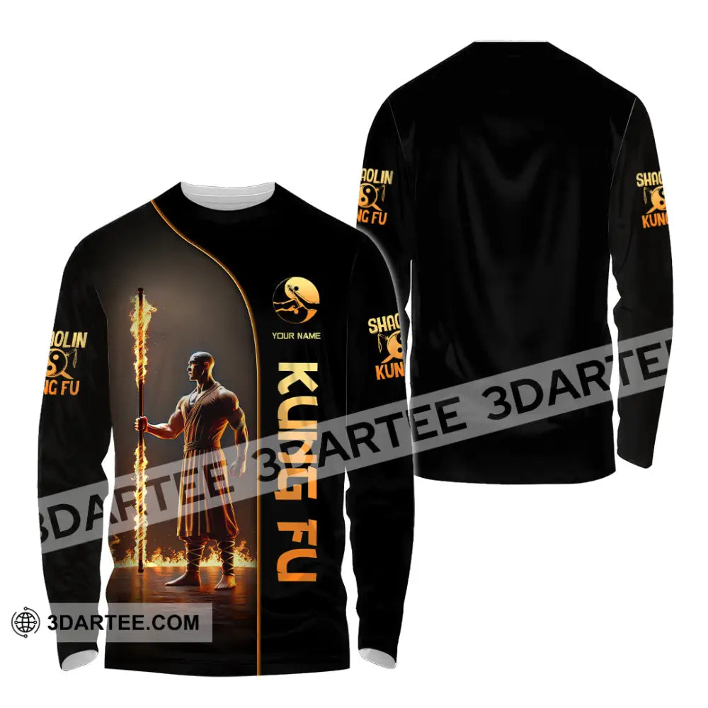 Unisex Shirt Custom Name Kung Fu Lover Gift Long Sleeve / S T-Shirt