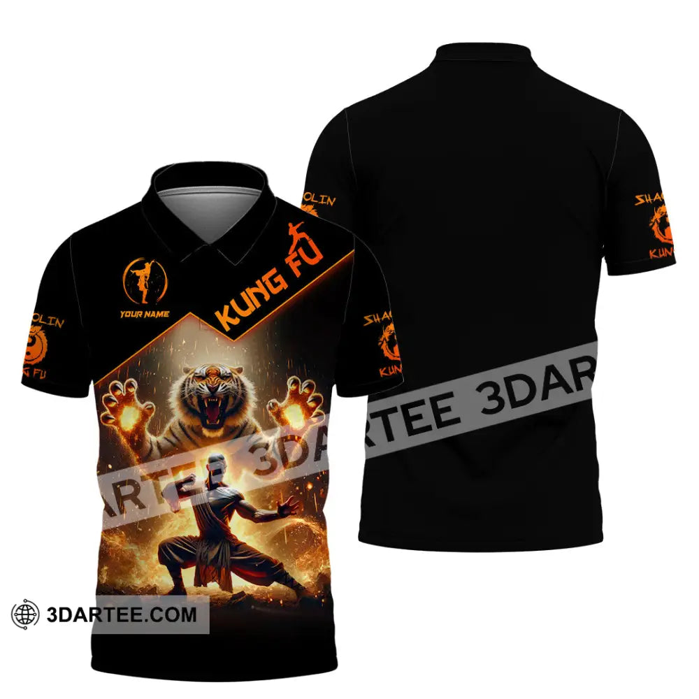 Unisex Shirt Custom Name Kung Fu Lover Gift Polo / S T-Shirt