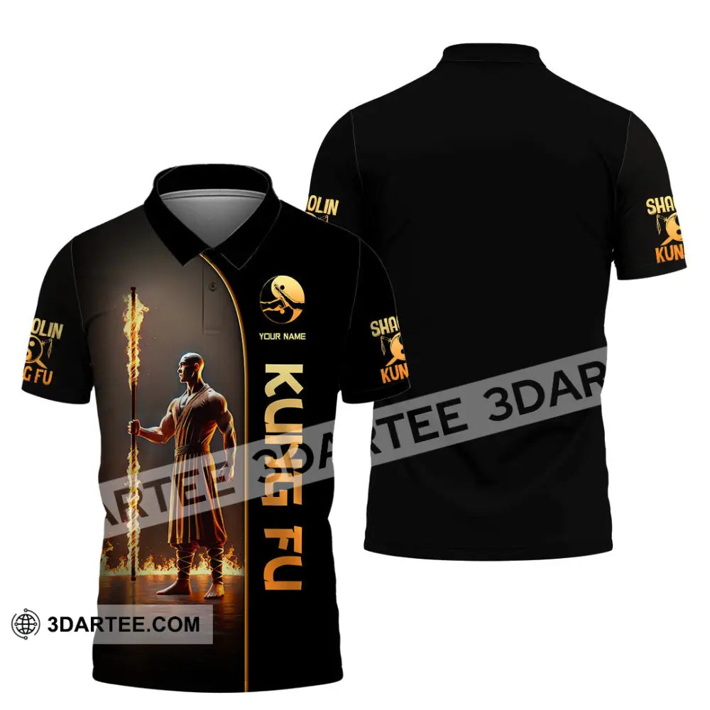 Unisex Shirt Custom Name Kung Fu Lover Gift Polo / S T-Shirt