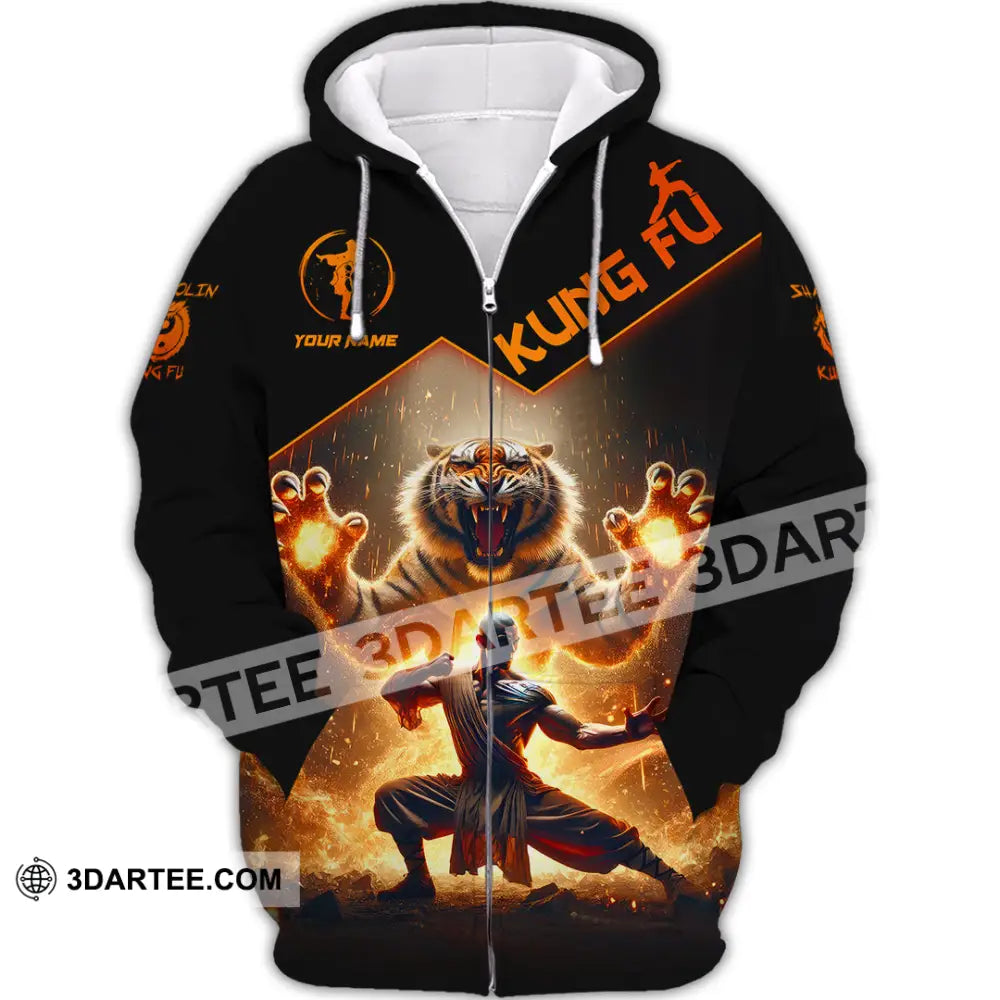 Unisex Shirt Custom Name Kung Fu Lover Gift Zipper Hoodie / S T-Shirt