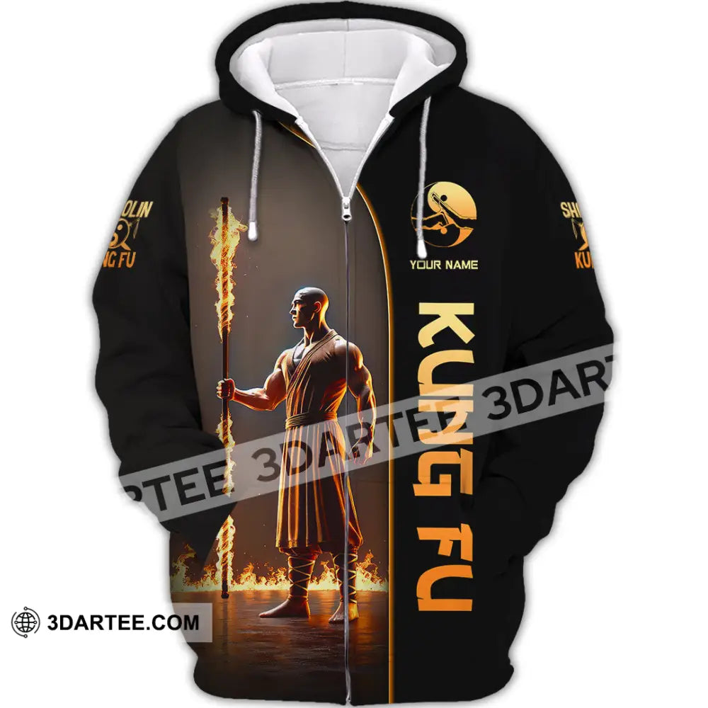 Unisex Shirt Custom Name Kung Fu Lover Gift Zipper Hoodie / S T-Shirt