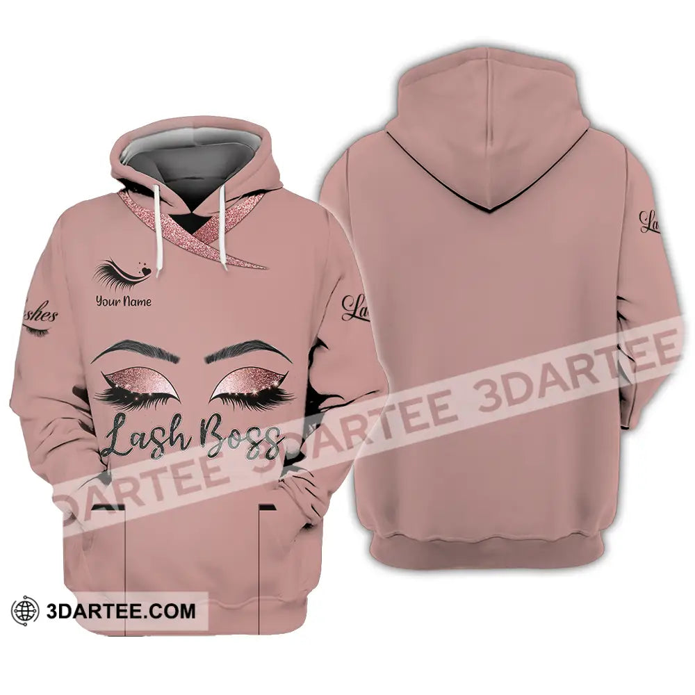 Unisex Shirt - Custom Name Lash Boss Hoodie / S T-Shirt