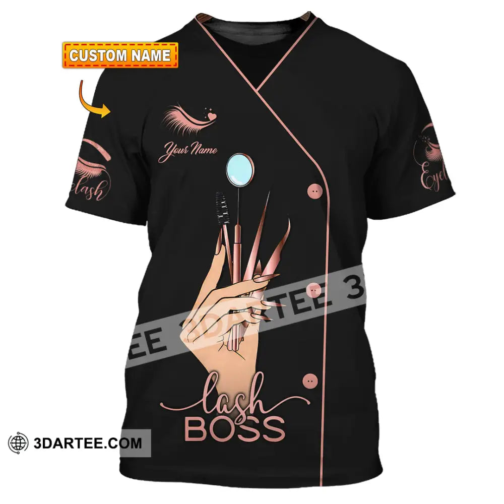 Unisex Shirt - Custom Name Lash Boss T-Shirt