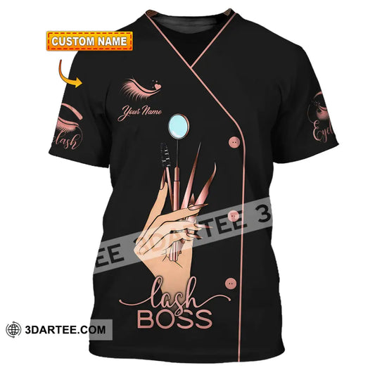 Unisex Shirt - Custom Name Lash Boss T-Shirt