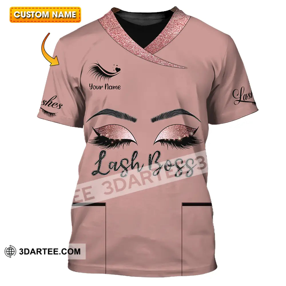 Unisex Shirt - Custom Name Lash Boss T-Shirt