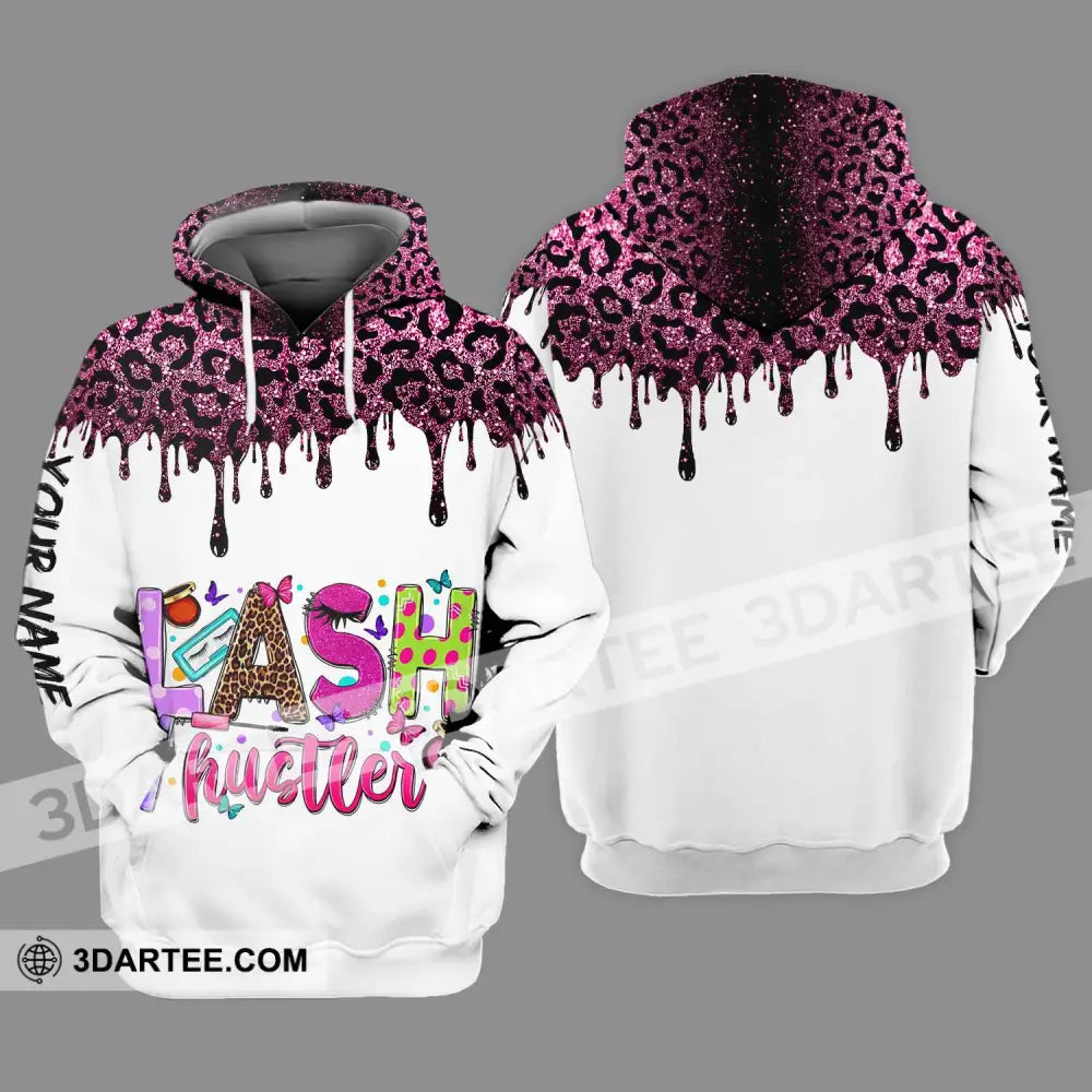 Unisex Shirt - Custom Name Lash Hustler Hoodie / S T-Shirt