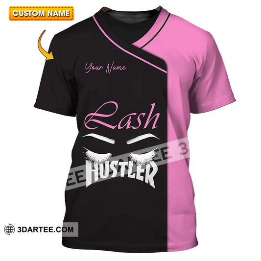 Unisex Shirt - Custom Name Lash Hustler T-Shirt