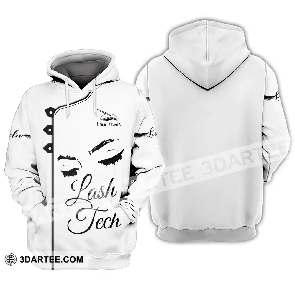 Unisex Shirt - Custom Name Lash Teach Light Hoodie / S T-Shirt