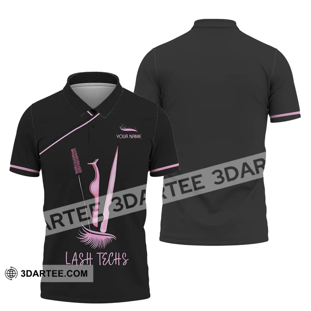 Unisex Shirt - Custom Name Lash Teaches Polo / S T-Shirt