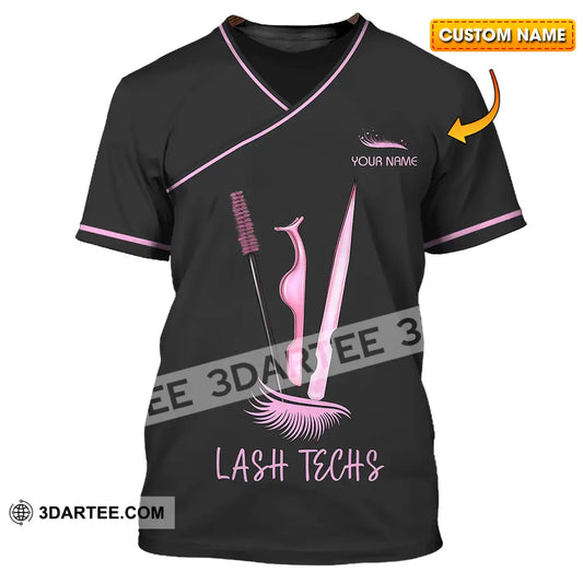 Unisex Shirt - Custom Name Lash Teaches T-Shirt