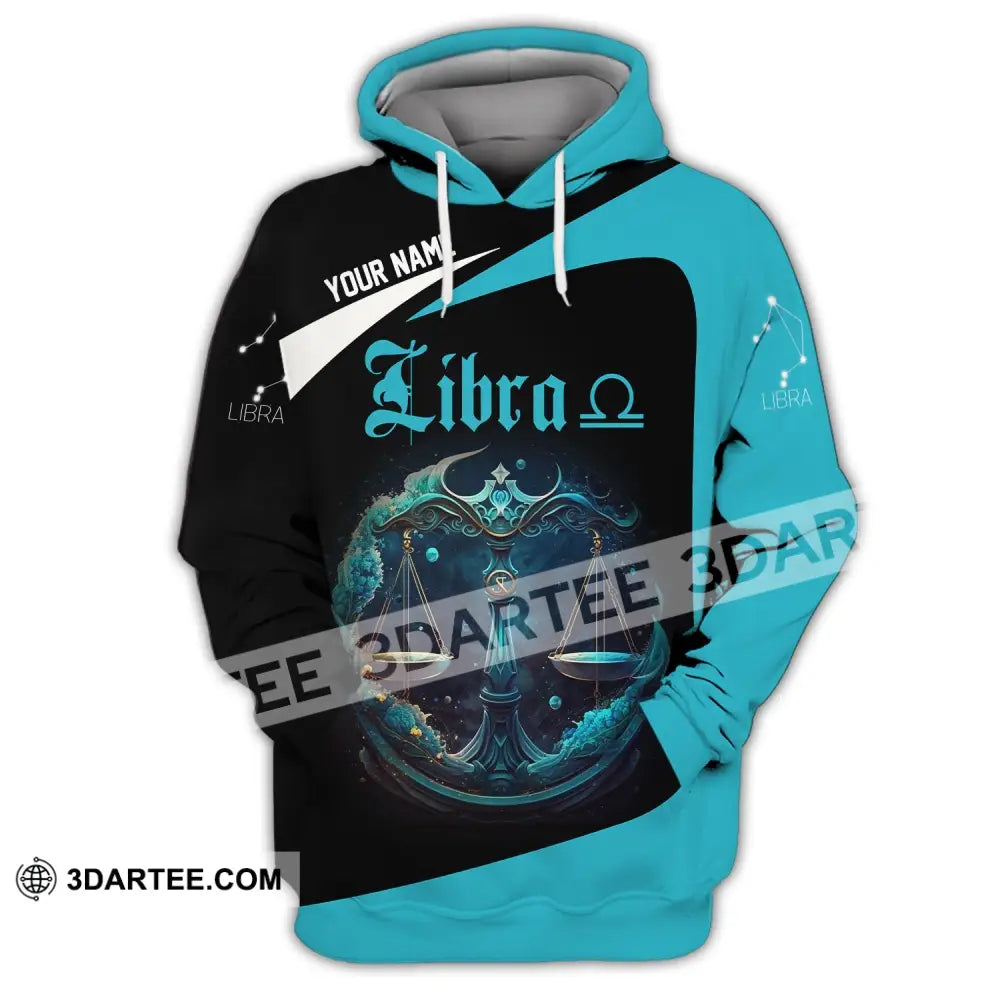 Unisex Shirt Custom Name Libra Zodiac Polo Long Sleeve Apparel Gift For Hoodie / S T-Shirt