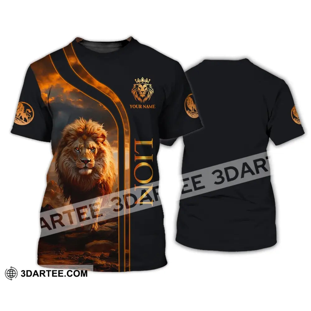 Unisex Shirt - Custom Name Lion T-Shirt / S T-Shirt