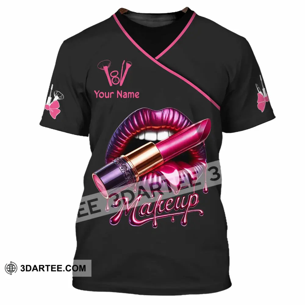 Unisex Shirt Custom Name Make Up Artist T-Shirt Gift / S T-Shirt