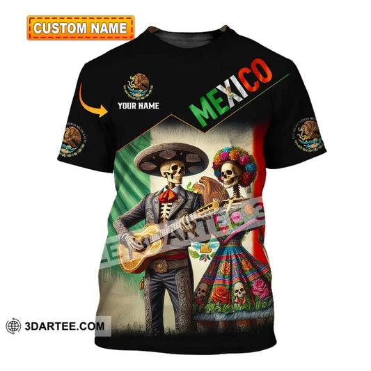 Unisex Shirt - Custom Name Mexico Couple T-Shirt