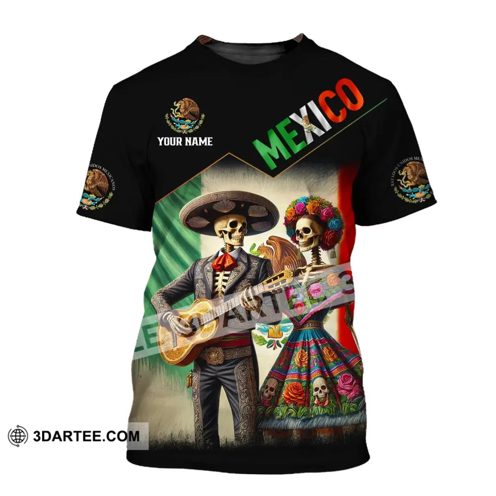 Unisex Shirt - Custom Name Mexico Couple T-Shirt / S T-Shirt