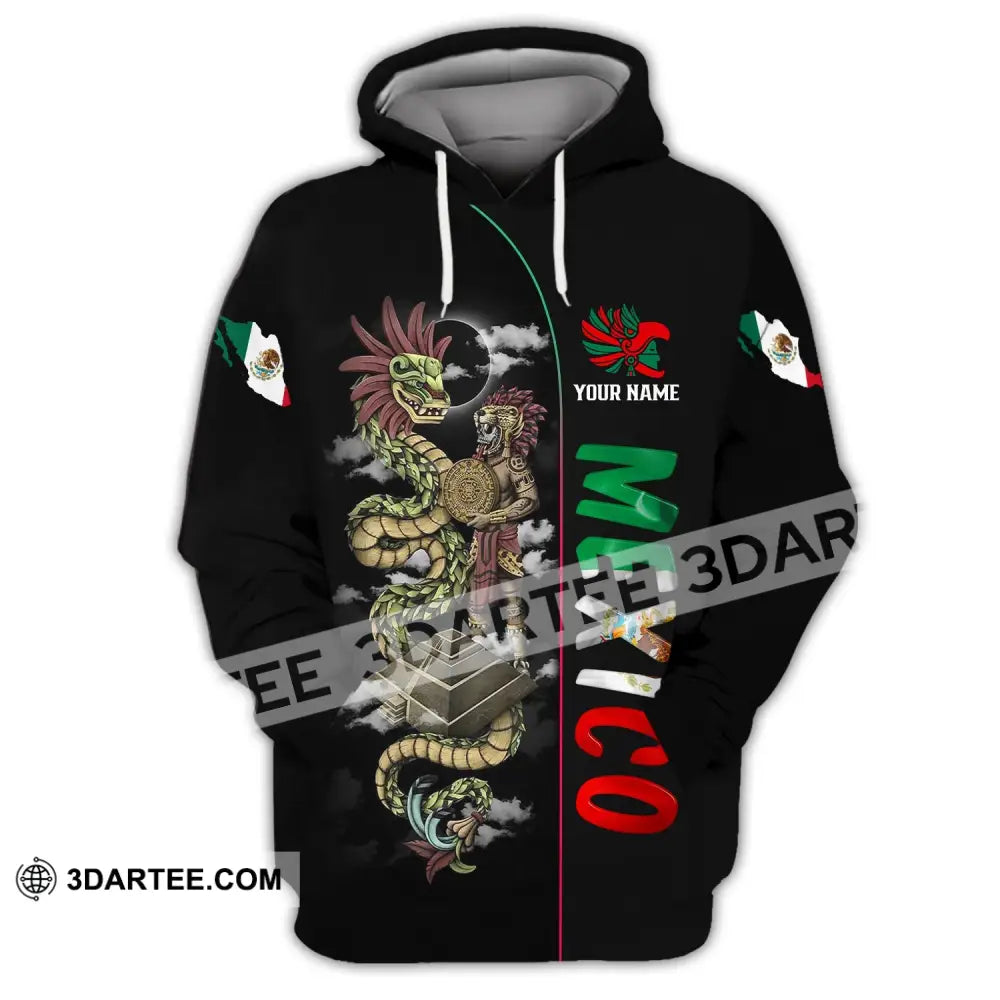 Unisex Shirt - Custom Name Mexico Hoodie / S T-Shirt