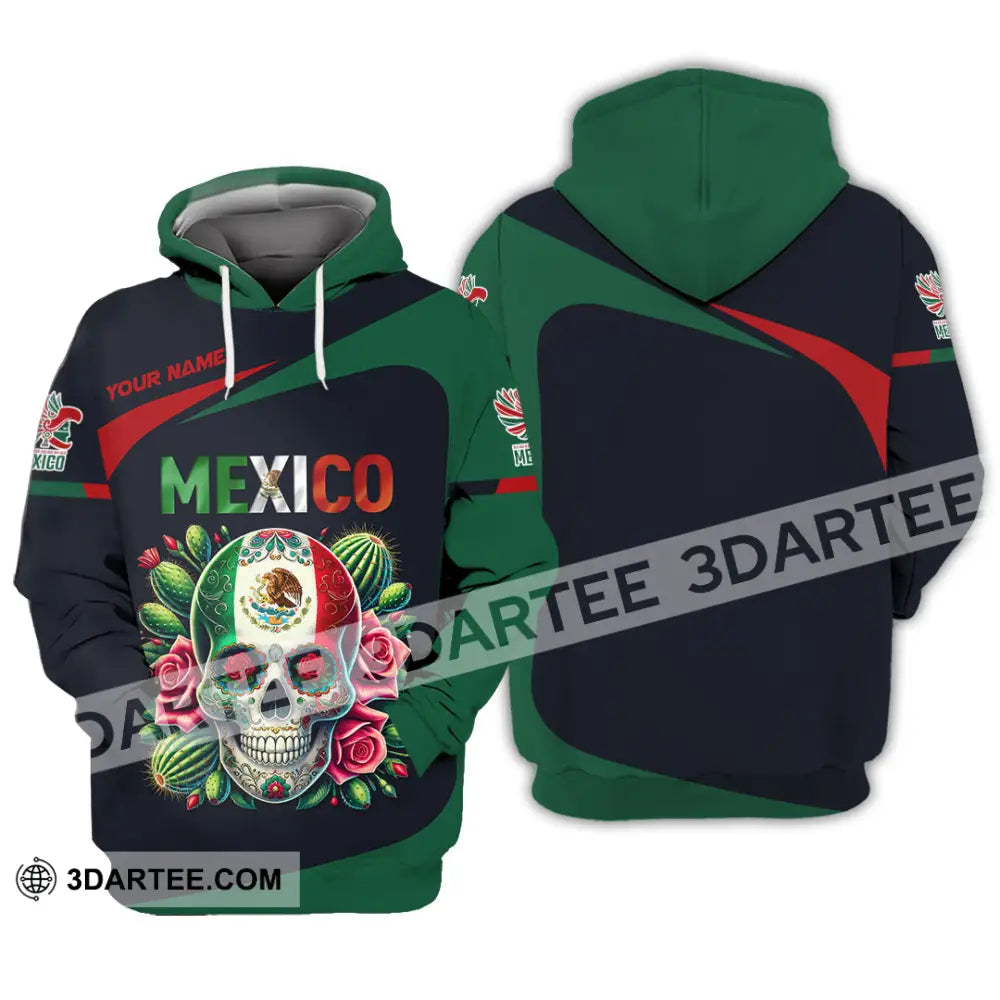 Unisex Shirt Custom Name Mexico Lover Polo Long Sleeve Mexican Gift Hoodie / S T-Shirt