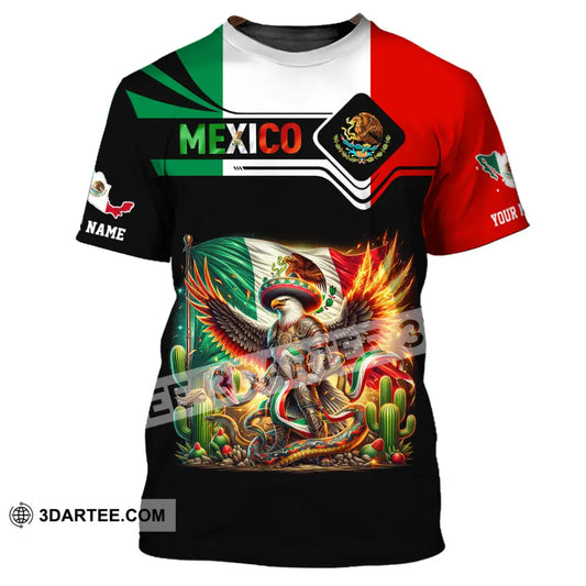 Unisex Shirt Custom Name Mexico Lover Polo Long Sleeve Mexican Gift T-Shirt / S T-Shirt