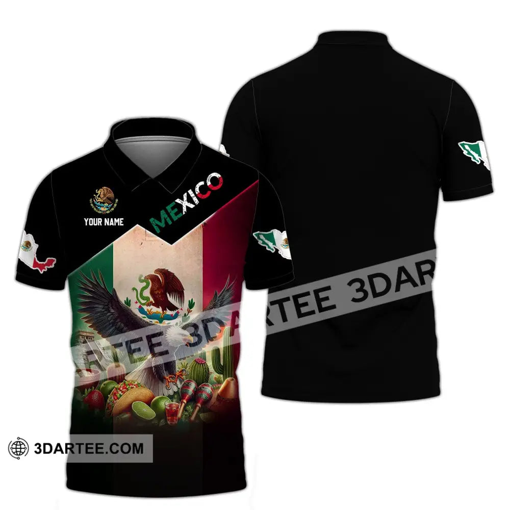 Unisex Shirt - Custom Name Mexico National Team Polo / S T-Shirt