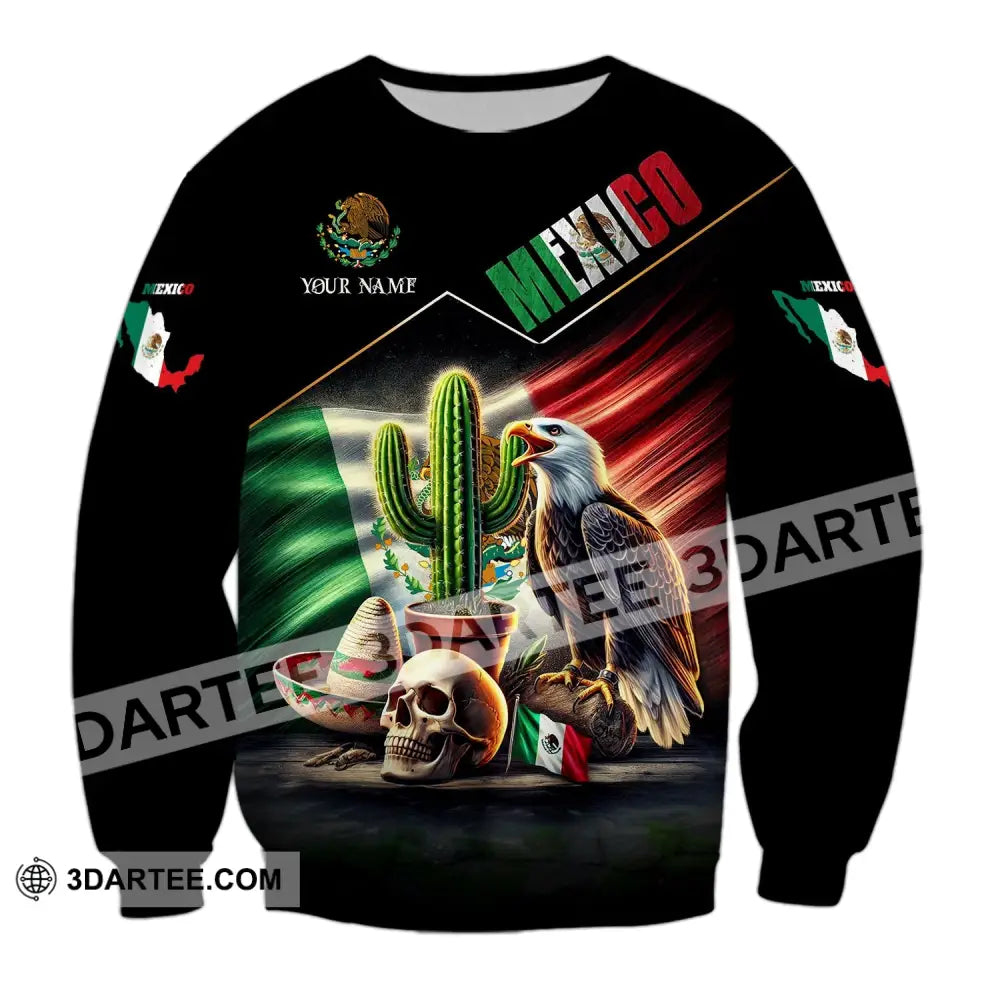 Unisex Shirt Custom Name Mexico Polo Long Sleeve Gift / S T-Shirt