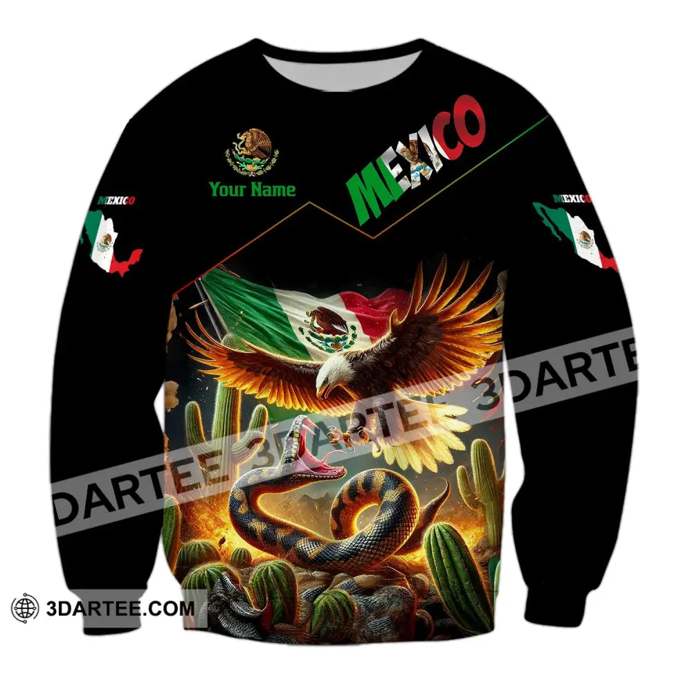 Unisex Shirt Custom Name Mexico Polo Long Sleeve Gift / S T-Shirt