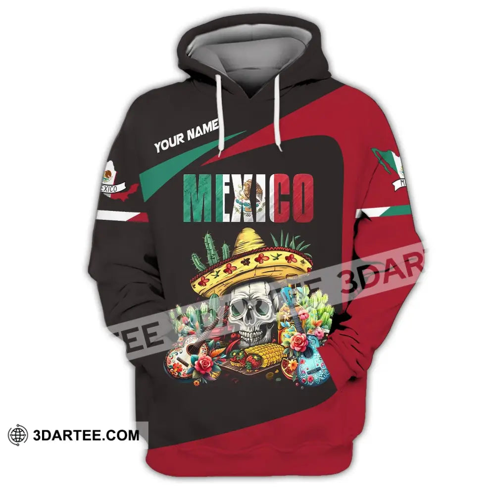 Unisex Shirt Custom Name Mexico Proud Polo Long Sleeve Gift Hoodie / S T-Shirt