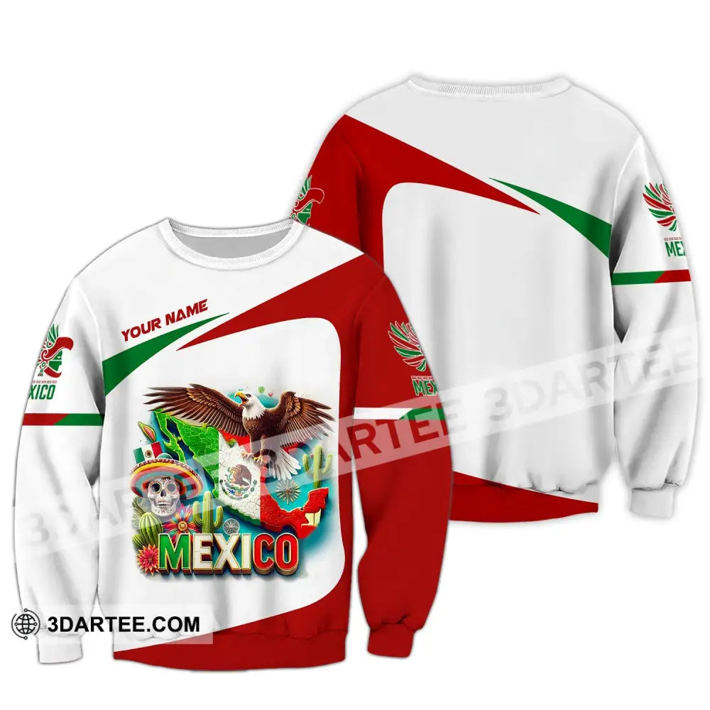 Unisex Shirt Custom Name Mexico Proud Polo Long Sleeve Gift / S T-Shirt