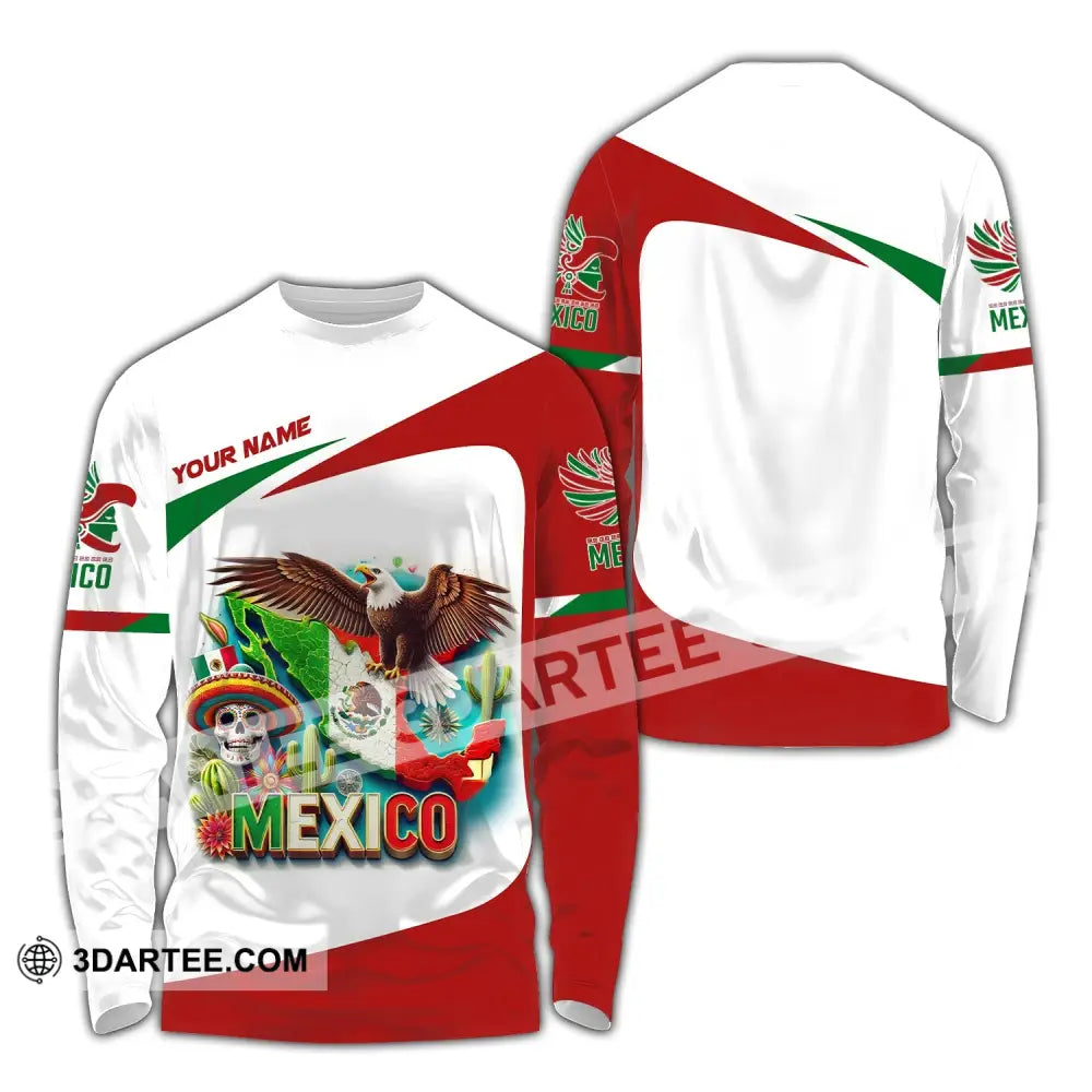 Unisex Shirt Custom Name Mexico Proud Polo Long Sleeve Gift / S T-Shirt