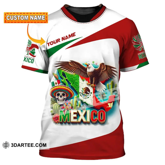 Unisex Shirt Custom Name Mexico Proud Polo Long Sleeve Gift T-Shirt