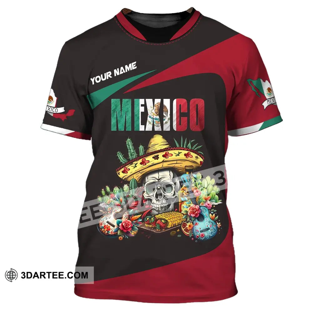 Unisex Shirt Custom Name Mexico Proud Polo Long Sleeve Gift T-Shirt / S T-Shirt