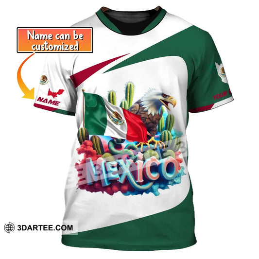 Unisex Shirt Custom Name Mexico T-Shirt Lover Mexican Gift