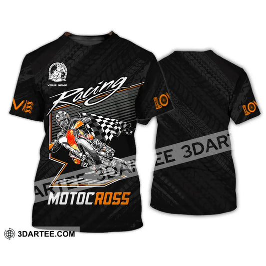 Unisex Shirt - Custom Name Motobike For Player Racing T-Shirt / S T-Shirt