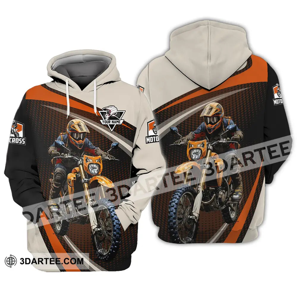 Unisex Shirt - Custom Name Motocross Racing Player Hoodie / S T-Shirt