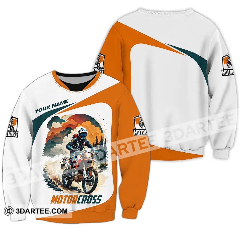 Unisex Shirt - Custom Name Motocross Sport Cross The Forest Long Sleeve / S T-Shirt