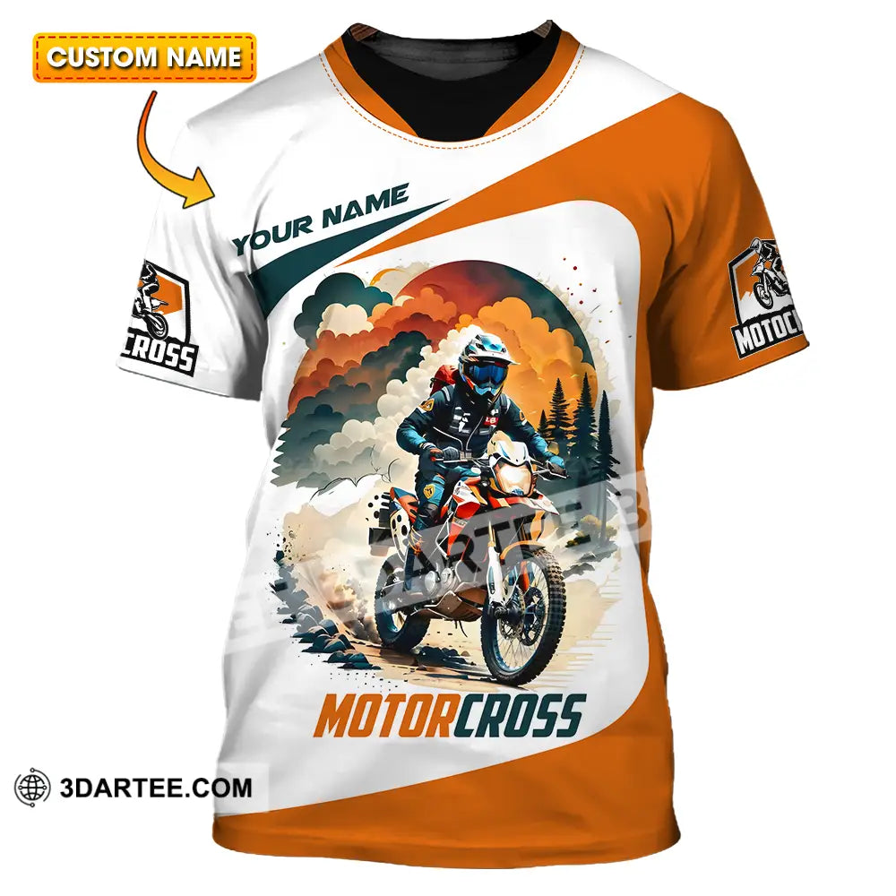 Unisex Shirt - Custom Name Motocross Sport Cross The Forest T-Shirt