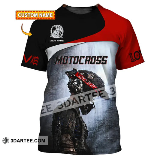 Unisex Shirt - Custom Name Motocross Sport Sporty Human T-Shirt