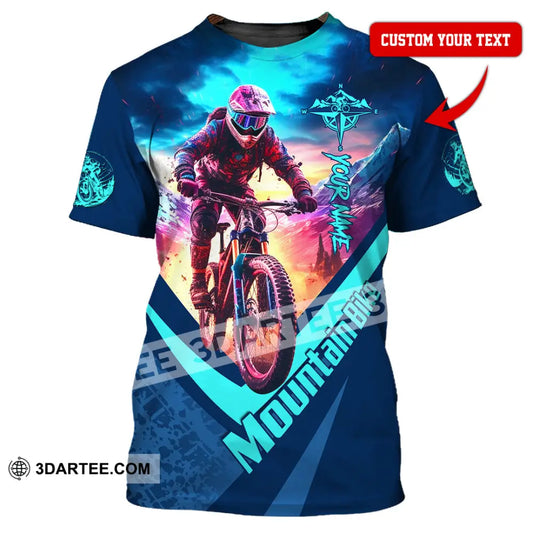 Unisex Shirt - Custom Name Mountain Bike Biker T-Shirt