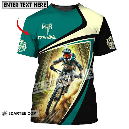 Unisex Shirt - Custom Name Mountain Bike For Player Icon T-Shirt