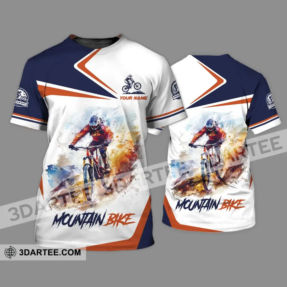 Unisex Shirt - Custom Name Mountain Bike Player T-Shirt / S T-Shirt