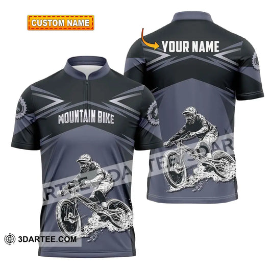 Unisex Shirt - Custom Name Mountain Bike Sport Classic Design T-Shirt