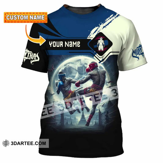 Unisex Shirt Custom Name Muay Thai Polo Long Sleeve T-Shirt