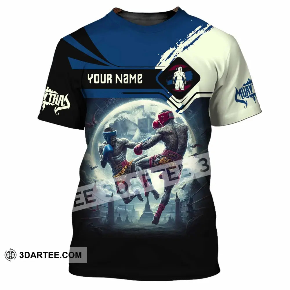 Unisex Shirt Custom Name Muay Thai Polo Long Sleeve T-Shirt / S T-Shirt