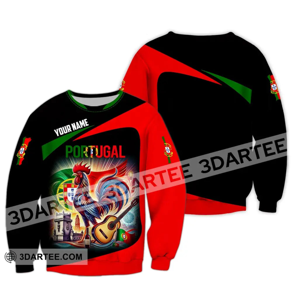 Unisex Shirt - Custom Name National Team Portugal Long Sleeve / S T-Shirt