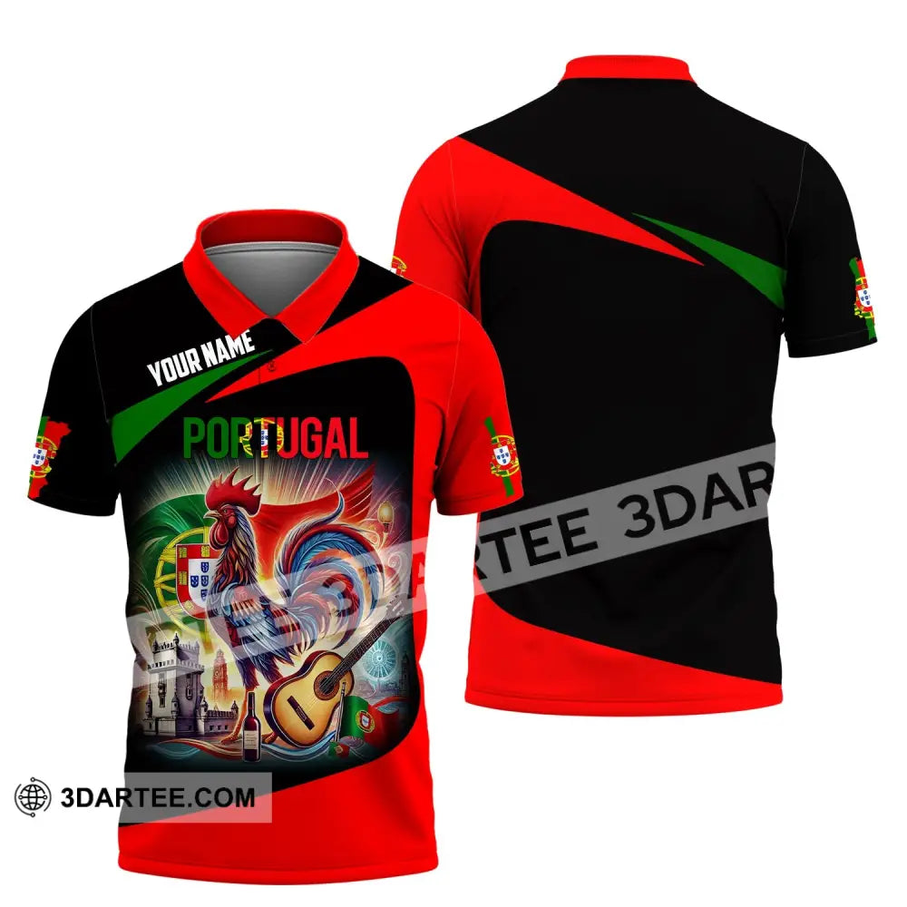 Unisex Shirt - Custom Name National Team Portugal Polo / S T-Shirt