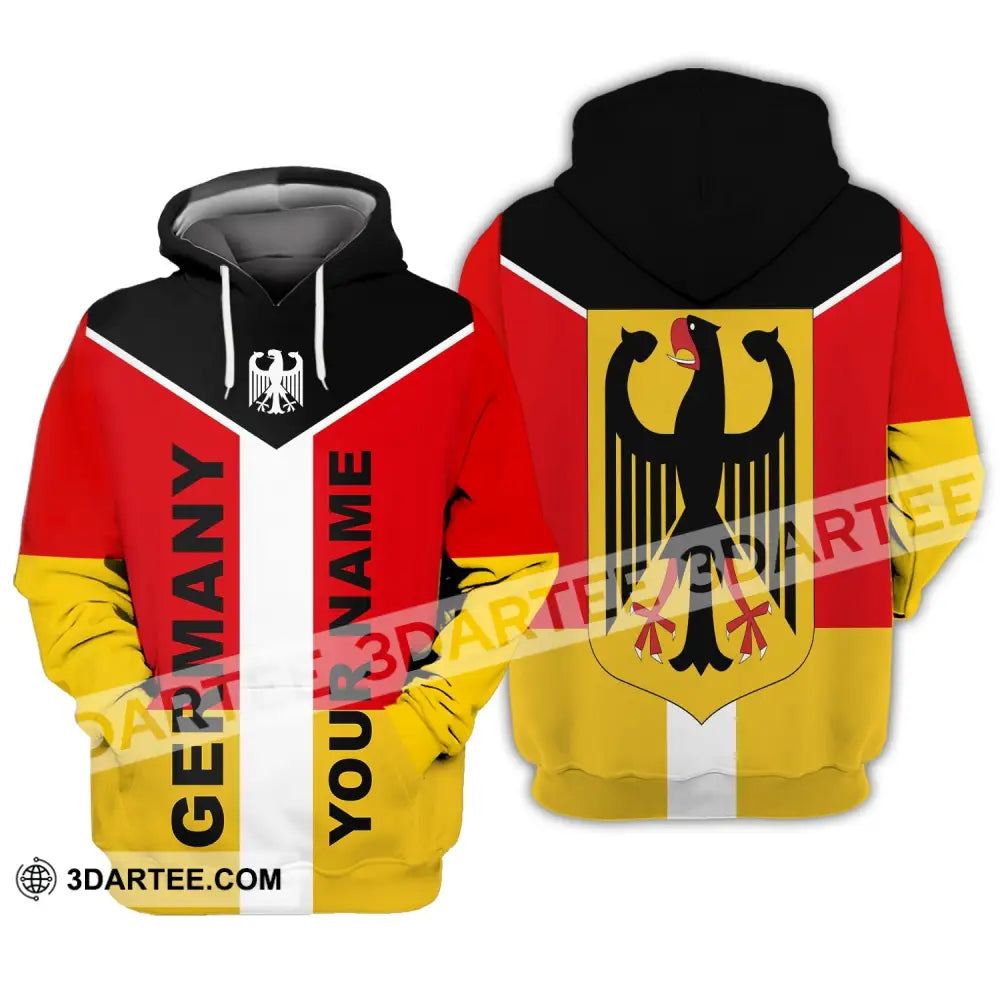 Unisex Shirt - Custom Name Neo Germany Color 3D Hoodie / S T-Shirt